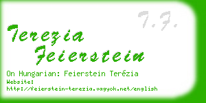 terezia feierstein business card